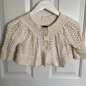 Gap Kids Cream Knitted Cardigan Size 6/7